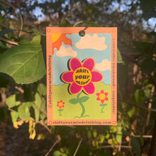 Shift Flower Wooden Pin